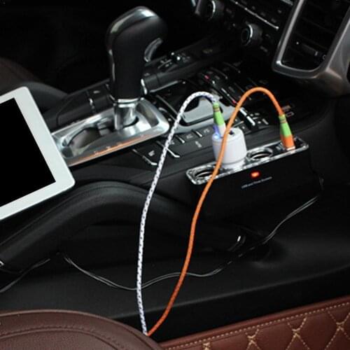 3 Way Charger Car Cigarette Lighter Power Spliter USB Durable Car Charger Car Lighter Triple 12-24V Cingarette Socket DC O0J6