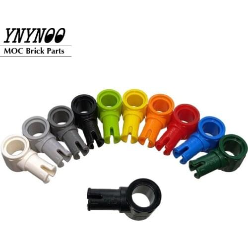 50Pcs High-Tech Pin Connector Hub with 1 Pin Friction Ridges Lengthwise 15100 MOC Building Blocks Bricks DIY Toys Part Tech Cars