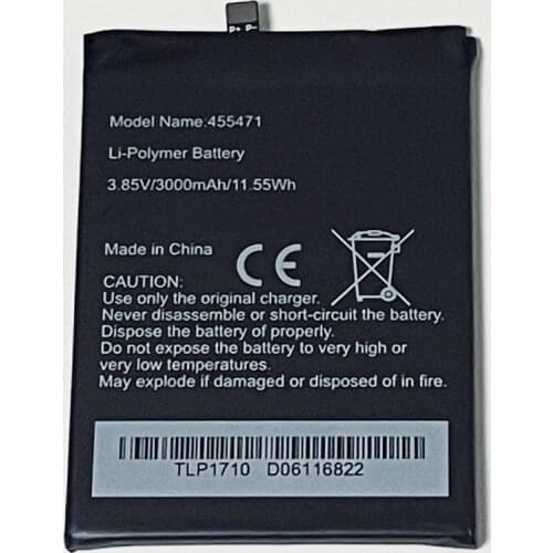 3.85V 3000mAh TLP1708 TLP1706 TLP1705 TLP1710 TLP17J11 TLE17C25P TLE1702 1ICP5/54/72 455471 CA455471G For Wiko WIM Lite Battery