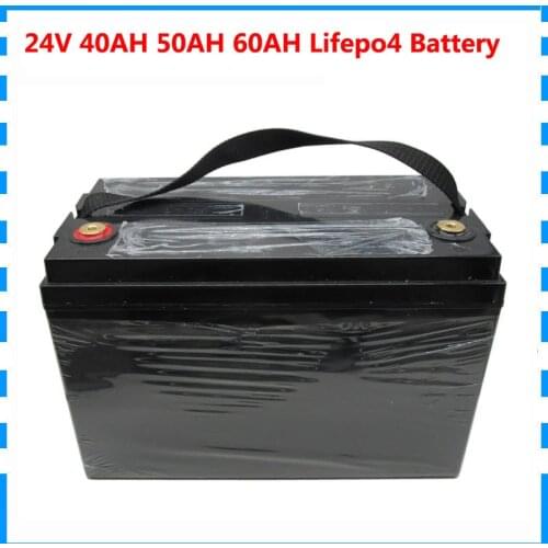 1000W 24V 40AH / 50AH / 60AH battery 8S 24V lifepo4 Ebike UPS battery free customs duty With 29.2V 10A Charger
