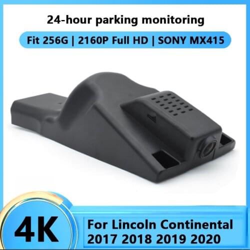 Car DVR WiFi Registrator Dash Cam Camera For Lincoln Continental 2017 2018 2019 2020 Digital Video Recorder Camcorder HD 2160P