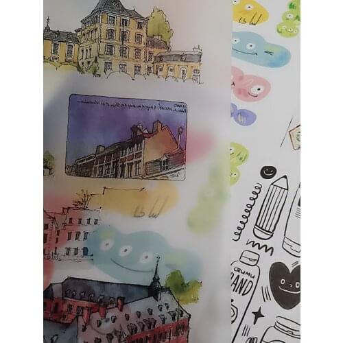 Blank White Semi Transparent A4 Vegetable Parchment Adhesive Sticker for Laser/Inkjet Printer