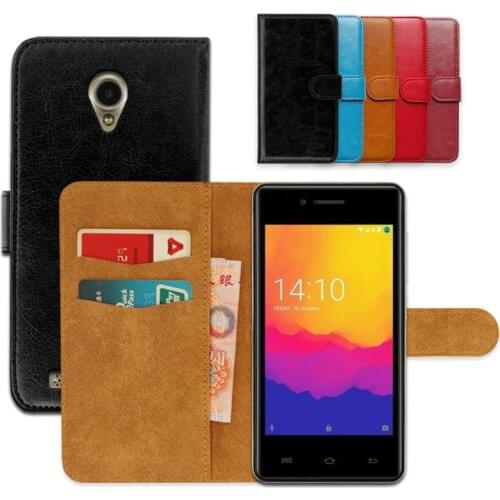 Luxury wallet case for Prestigio Wize Y3 PU Leather Special Flip Case With Card Pocket Phone Cover,Kickstand case