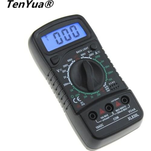 TenYua XL830L Digital Multimeter Portable multi meter AC/DC voltage meter DC Ammeter resistance tester