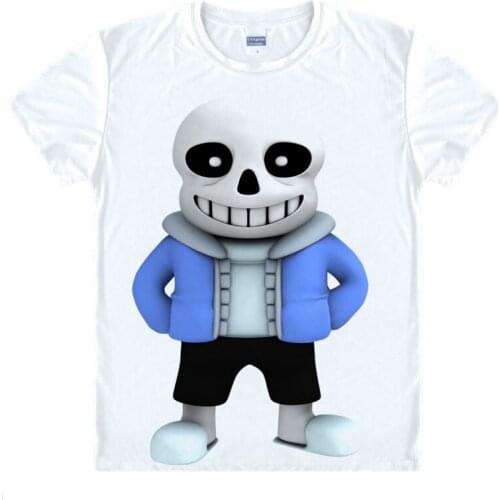 Coolprint Japanese manga Undertale T-Shirts anime shirt of humans and monsters, 3D Printing Shirt Handmade
