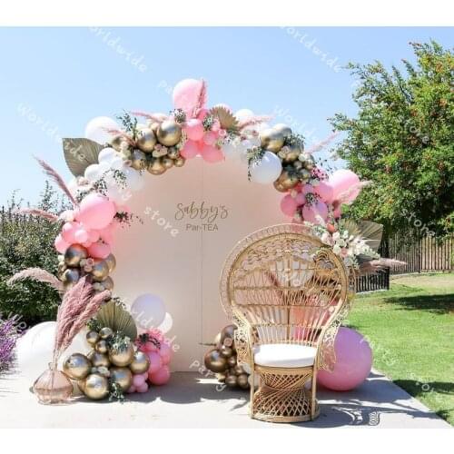 Metallic Gold Ballon Kit Kid Toys Globos DIY Macaron Pink Balloons Garland Arch Kit Wedding Birthday Baby Shower Party Decor