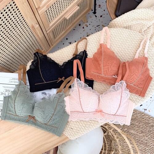 European Style Sexy Bra Womens Cotton Underwear Fashion Comfort Push Up Brassiere Seamless Breathable Sexy Lingerie Bralette