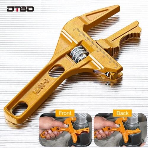 DTBD 24 In 1 Multifunction Large Opening Wrench Adjustable Water Pipe Wrench Universal Wrench Spanner Bathroom Repair Tools