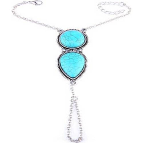 Fashion retro sling with slave Bohemian national style beach simple finger Bracelet