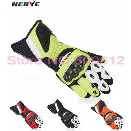 2019 New Germany NERVE motorcycle gloves slip drop resistance of carbon fiber warm winter mens KQ1015 leather motorbike glove