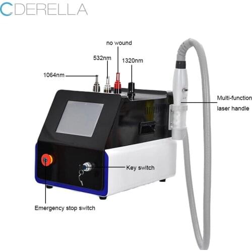 Non-Invasive Q Switched ND YAG Laser 532 &1064 &1320nm Tattoo Removal Picosecond Carbon Peel Laser Machine