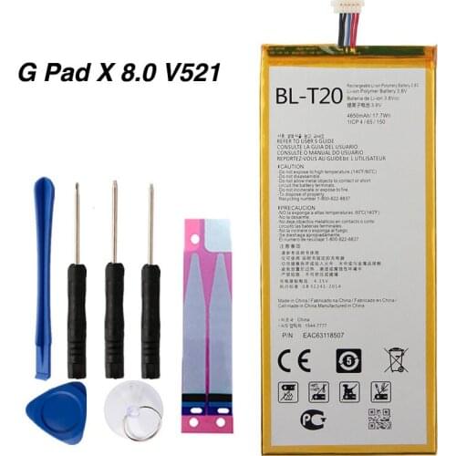 Original V521 Battery for LG BL-T20 For LG G Pad X 8.0 V521 4650mAh BLT20