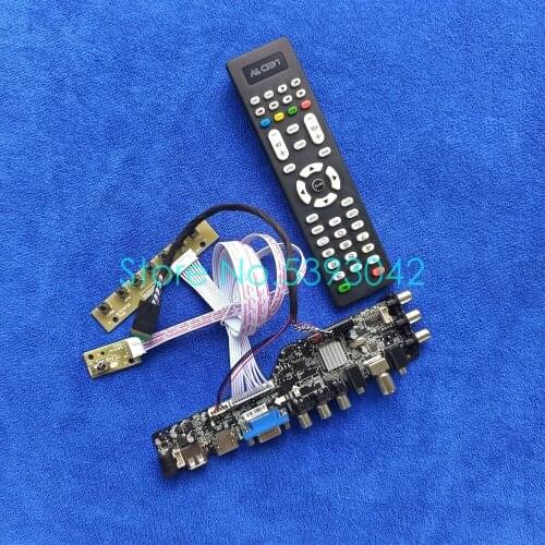 Fit LP125WH2 (TL)(B1)/(TL)(B2)/(TL)(D1)/(TL)(E1)/(TL)(FA) 1366*768 screen LVDS 40Pin VGA USB DVB-C 3663 controller card kit