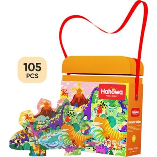 Christmas Backpack DIY Jigsaw Puzzle Childrens Intellectual Toys Toddler Educational Puzzles Baby Early Education Learning Toys