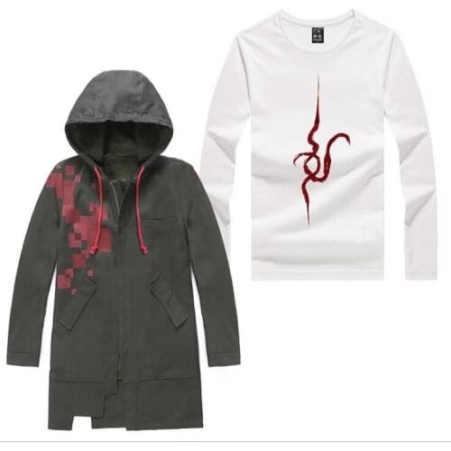 Super Danganronpa 2 Nagito Komaeda Nagito Army Green Color Jacket cosplay costume lolita girls punk cloak hoodie outfit