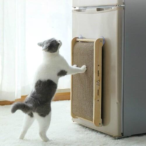 Vertical Cat Scratch Board Corrugated Pad Grinding Nails Interactive Protecting Furniture Cat Toy Large Size Cat Scratcher Toy