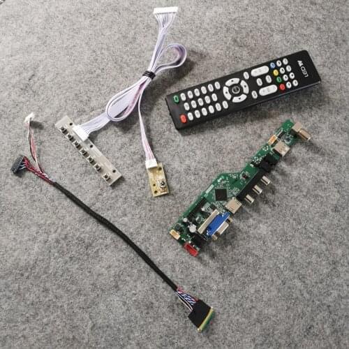 VGA USB AV 60Hz WLED LCD screen 40-Pin LVDS 1366*768 Fit LP125WH2/LP145WH1 monitor DIY kit universal drive controller board
