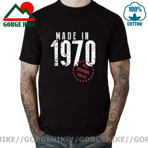 Vintage Made in 1970 T shirt women men Retro Born in 1970 T-shirt Husband Wife Couples Birthday 70s Wedding Anniversary Tshirt