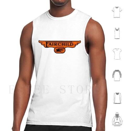 Fairchild Vintage Usa Tank Tops Vest Sleeveless Fairchild Vintage Usa Pilot Cessna Mooney Stinson Vintage Fathers Day