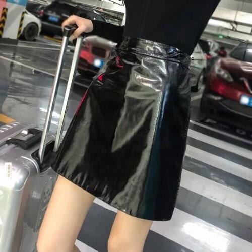 WUYA Leather Pencil Skirts