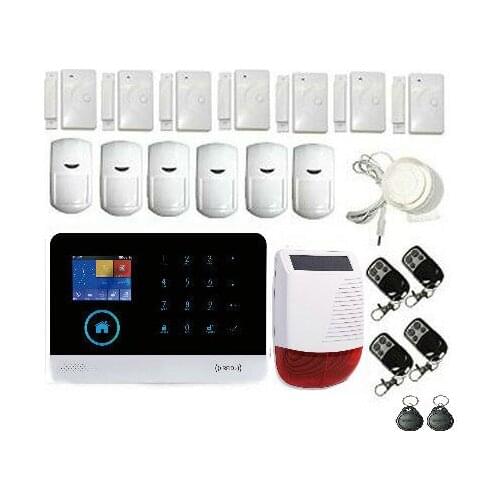 Yobang Security WIFI GSM 2G GPRS 8 languages Switchable RFID card Wireless Home Security Arm Disarm Alarm system APP Remote