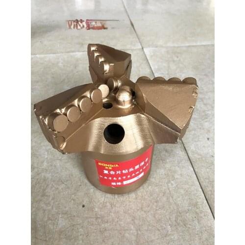 1pc 3-wing non-core coreless scraper 3-wing composite sheet drill bit exploration Well Drilling PDC Drag Bit,Mining Drilling Bit