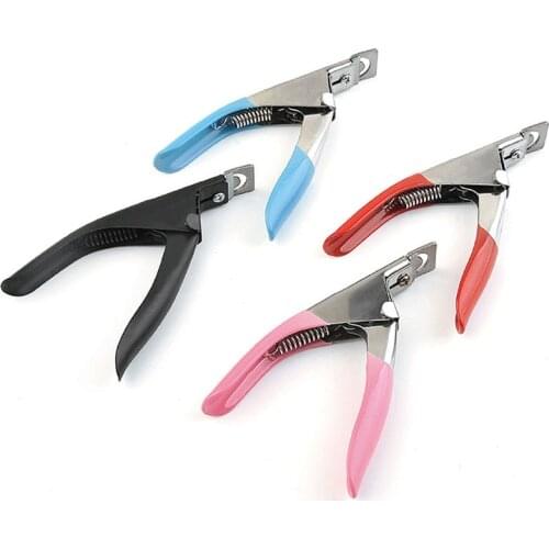 1pcs New Stainless U shape Blade Nail Art One Word Clipper 4 colors Simple Manicure knife for Women Manicure Professional Tool