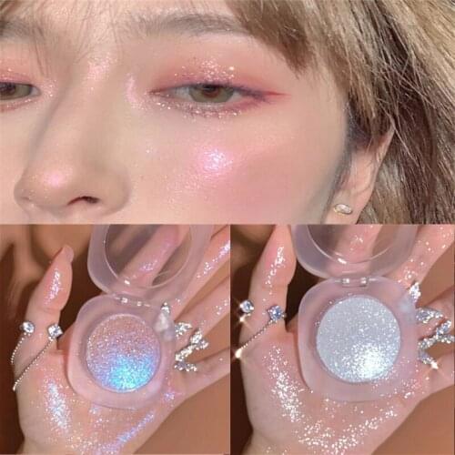 1pc Mashed Potato Highlighter Diamond Highlighter Gel Face and Body Brighten Glitter Natural Three-dimensional Contour Makeup