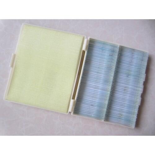 100pcs Optical Glass Animal Professional Student Lab Microscope Specimen Bio-microscope Slides for Educational School