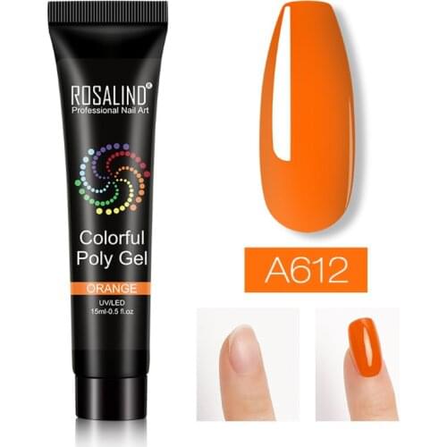 15ml Nail Gel 7 Fashion Colors Quick Builder UV LED Gel Nail Tips Finger Extension Polish Varnish Manicure Kits