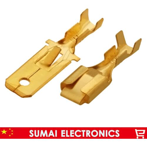 6.3 Male&Female Crimp terminal Connectors 6.3mm terminals,car connector Spade terminal,Good