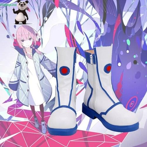 CosplayLove Hololive Youtuber Vtuber VtuberCover White Cosplay Shoes Long Boots Leather Custom Made