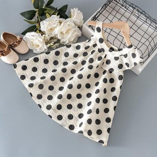 Summer baby girl clothes kid polka dot vest dress for girls baby clothing 1 year babies birthday dresses outdoor thin cool dress