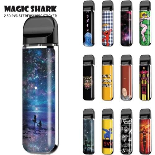 Fashion Skull Monkey King Simpson Dreamy Sky Vape Sticker Wrap Skin Film Pod Case for Smok Novo