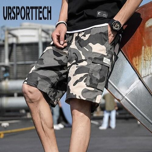 2021 Summer Clothing Shorts Men Casual Sportswear Short Big Size 7XL Elastic Waist Homme Men Knee Length Camouflage Men Shorts