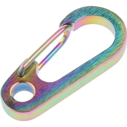 New Outdoor Camping Mountaineering Heavy Duty Titanium Quickdraw Carabiner Snap Hooks Keyring Rock Climbing Hiking Accessories