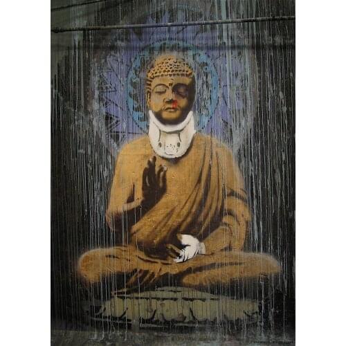 Buddha Art Film Print Silk Poster Home Wall Decor 24x36inch