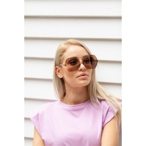 Womens Brown Lotus Nude Sunglasses Vintage Luxury Ladies Sunglasses 2021 New Designer Womens Shade For Ladies Oversize UV400