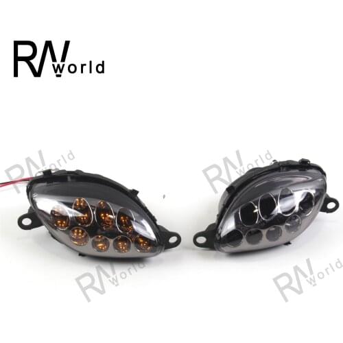 E-Mark Motorcycle LED Front Turn Signals Light For SUZUKI HAYABUSA GSX-R1300 1997-2007 GSXR1300 GSX-R 1300 1998 1999 2000 2001