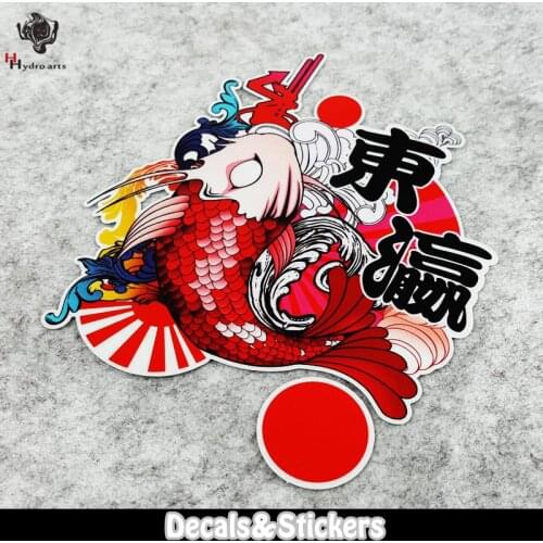 NO.L079 Japanese Style 3M Reflective Stickers MOTO GP Glass Sticker Waterproof Decals Racing Motorcycle Helmet