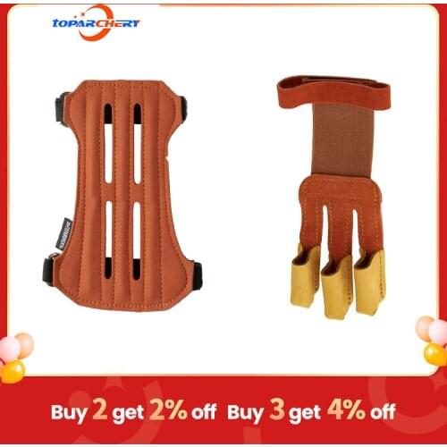 Toparchery Archery Arm Guard For Hunting Restraint arm protector with Hardware Fasteners For Shooting Recurve Bow Outdoor