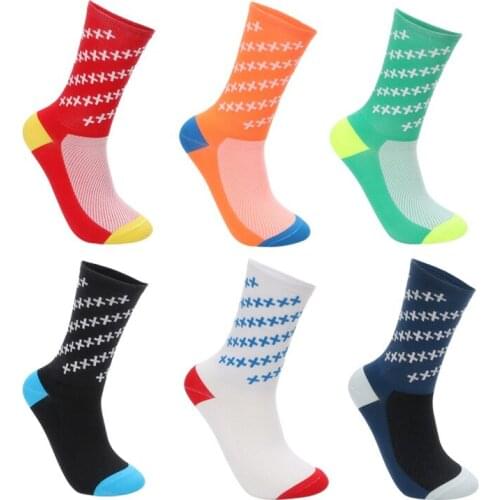 High Quality Unisex Professional Cycling Socks Men Women Outdoor Running Bicycle Socks Compression Sports Socks