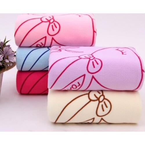 Women Quick-drying Magic Bath Towel Spa Bathrobe Sexy Microfiber Cute Cartoon Beach Towel Bathroom Towel