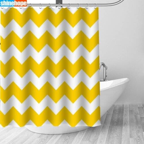 1PC Colorful Of Chevron Shower Curtains for Bathroom Polyester Shower Curtain Printing Curtain Anime Shower Curtains
