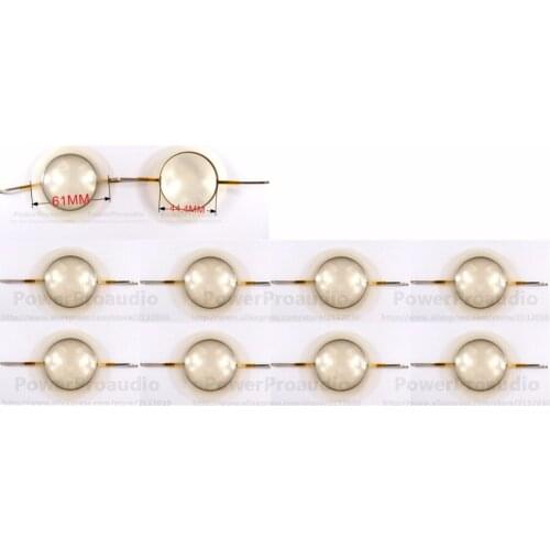 10 pcs 44.4 mm 44.5mm Flat Aluminium Wire Diaphragm Tweeter Voice Coil For B&C DE250 DE160 8 ohm DIY