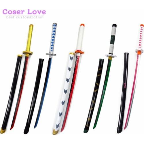 Demon Slayer: Kimetsu no Yaiba Kamado Tanjirou Agatsuma Zenitsu Cosplay prop katana sword party