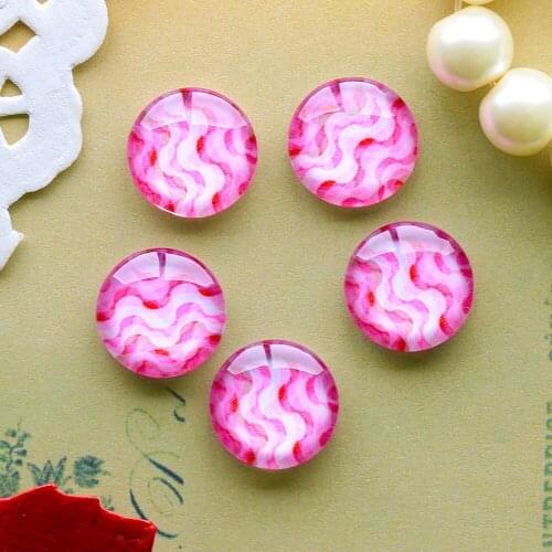 12mm 25mm 14mm 16mm 18mm 20mm Photo Glass Cabochons Round Cameo Set Handmade Settings Stone Geometric 11