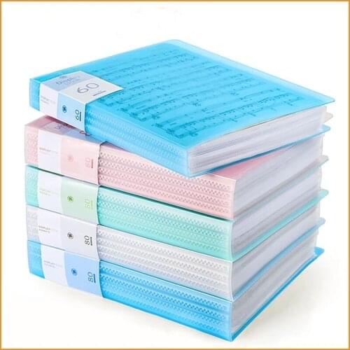 30 40 60 Pages A4 File Folder Music Examination Paper Organizer Storage Bag Desk Document Bags Sheet Protectors Case Stationery