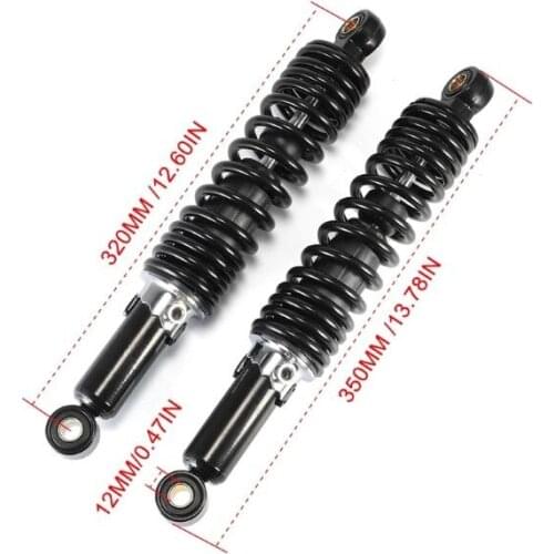 320mm/325mm 7mm spring Rear Shocks Absorbers for HONDA CB400/SF CX500 CT110 Yamaha RD350 Suzuki GN250 Kawasaki Dirt ATV CG125