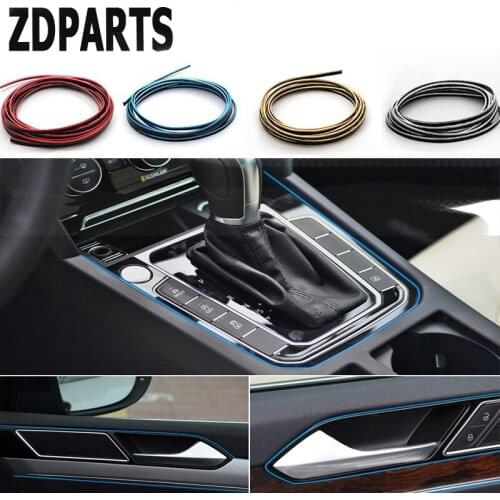 ZDPARTS 5M Automobiles Car Styling Interior Decoration Strip For Audi A3 A4 B7 B8 B6 A6 C6 C5 Q5 Nissan Qashqai Juke X-trail T32